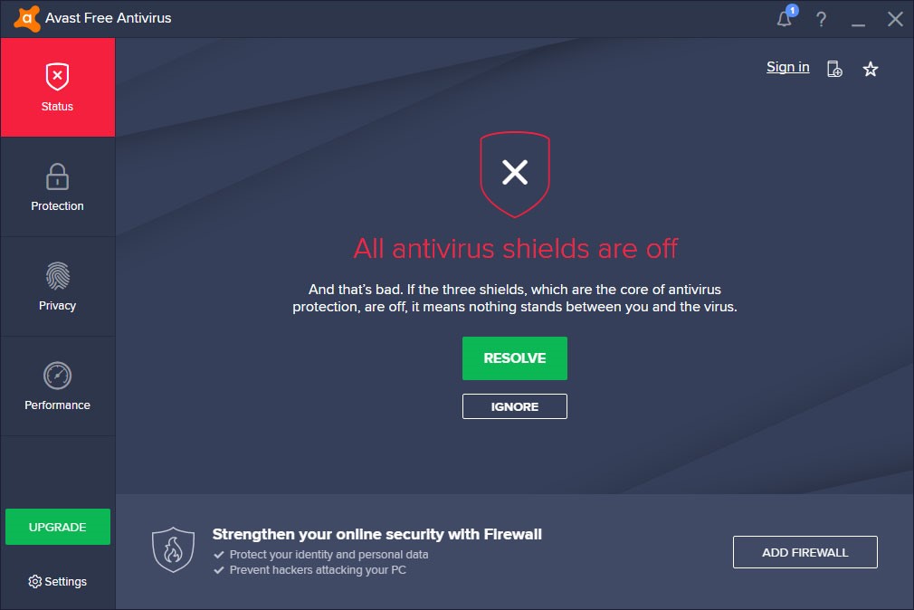 disable avast online security addon