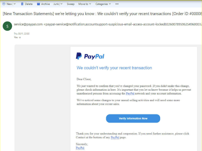 current phishing scams 2019