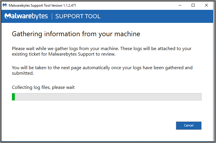 malwarebytes support tool